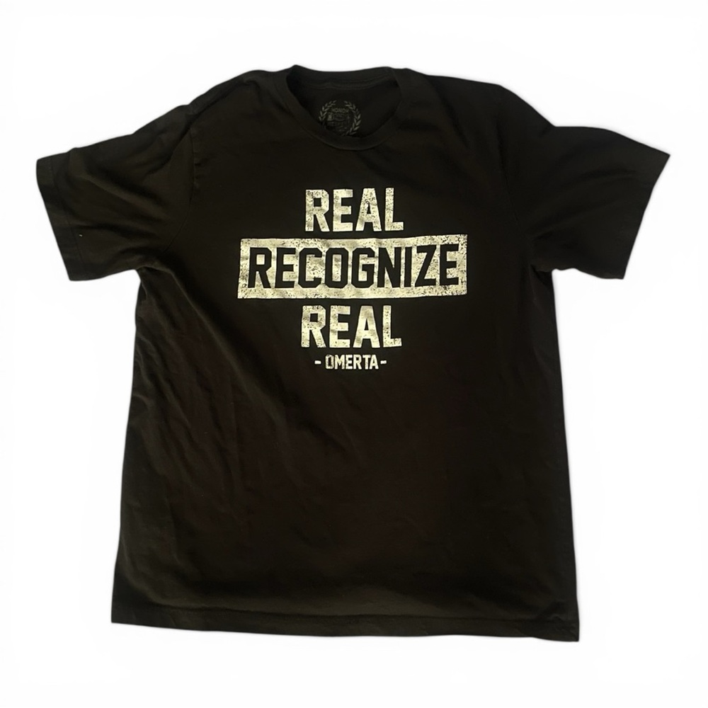 Omerta Men’s XL Real Recognize Real Tee